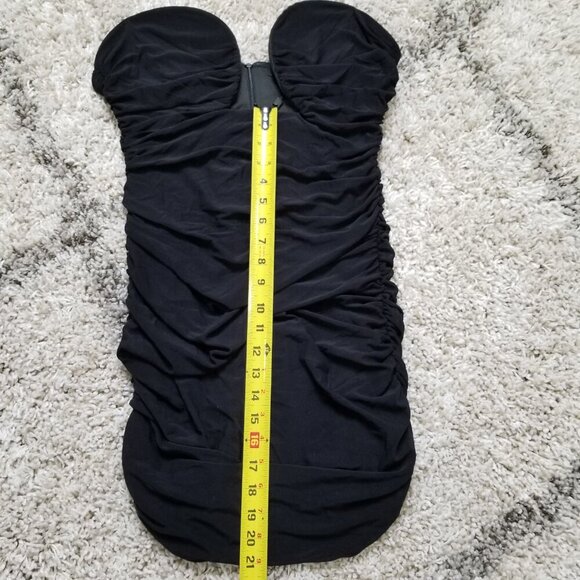 NWT Leau London Mesh Mini Stretch Shirred Mini Dress Size: XXL - Picture 4 of 7